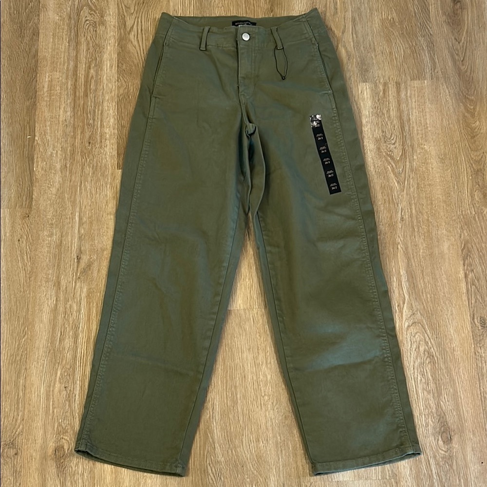 Banana Republic Green Chinos Casual Straight-Leg